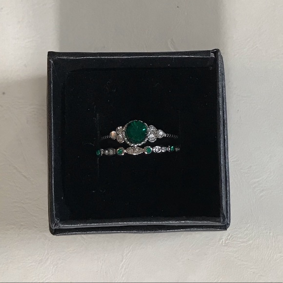 NWT Beautiful silver and teal bridal set. - Picture 3 of 5